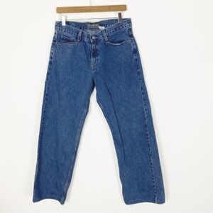 VINTAGE Y2K SILVERTAB LEVI’S Straight Leg Loose Fit Denim Jeans Size 11 Retro